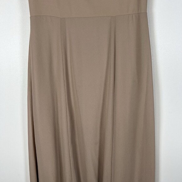 Show Me Your Mumu‎ Tan Lauren Tie Maxi Dress Women’s Size Small Wedding formal - Picture 5 of 12